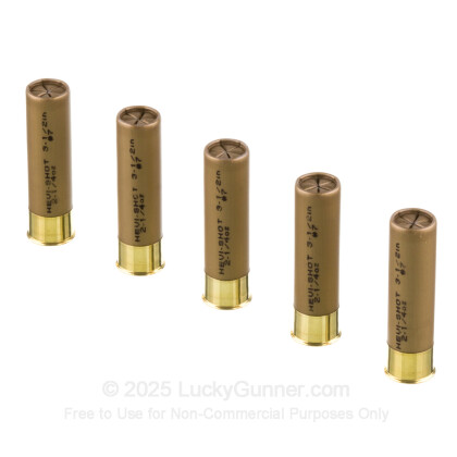 Large image of Premium 12 Gauge Ammo For Sale - 3-1/2” 2-1/4oz. #7 Shot Ammunition in Stock by Hevi-Shot Hevi-13 - 5 Rounds