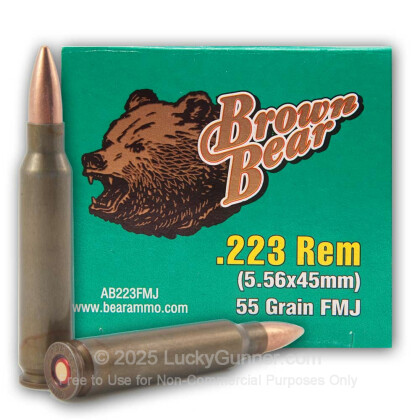 Image 2 of Brown Bear .223 Remington Ammo