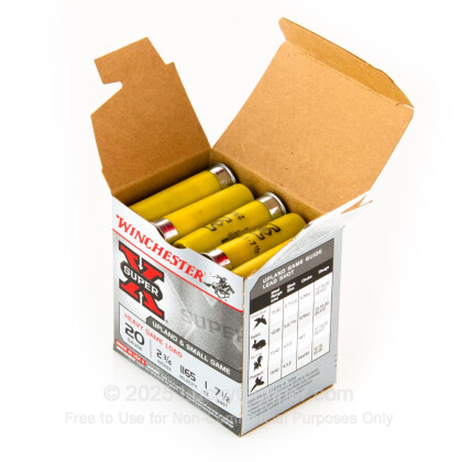 Large image of 20 Gauge Ammo - Winchester Super-X Heavy Game Load 2-3/4" #7.5 Shot - 25 Rounds