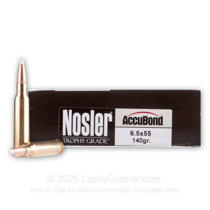Image 1 of Nosler Ammunition 6.5x55 Swedish Ammo
