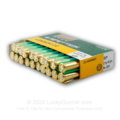 Image 3 of Sellier & Bellot .22 Hornet Ammo