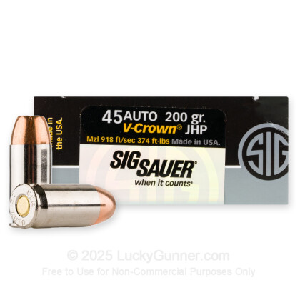 Image 1 of SIG SAUER .45 ACP (Auto) Ammo