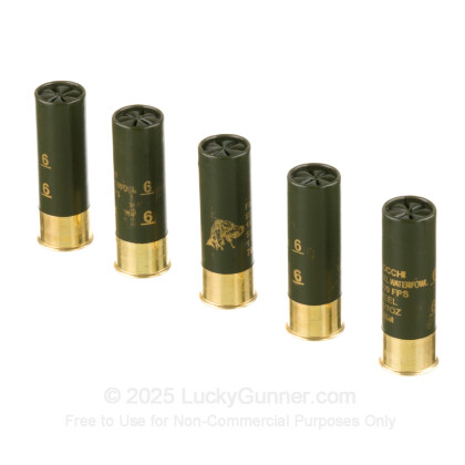 Large image of Cheap 12 Gauge Ammo For Sale - 3” 1-1/8oz. #6 Steel Shot Ammunition in Stock by Fiocchi - 25 Rounds