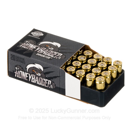 Large image of Premium 9mm Ammo For Sale - 125 Grain HoneyBadger Ammunition in Stock by Black Hills - 20 Rounds