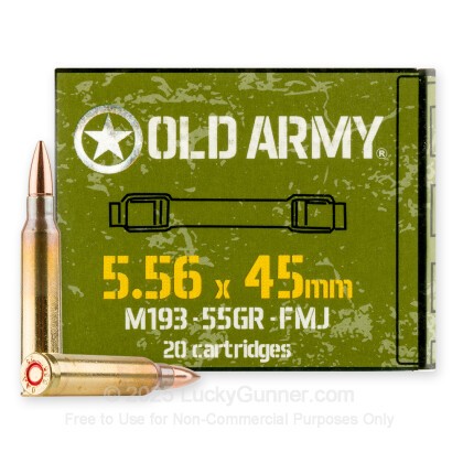 Image 1 of Old Army Ammunition 5.56x45mm Ammo