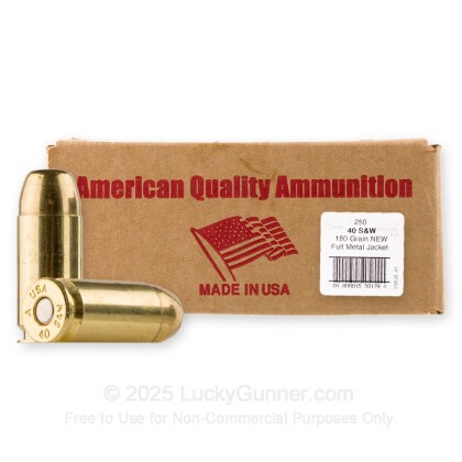 Image 2 of American Quality Ammunition .40 S&W (Smith & Wesson) Ammo