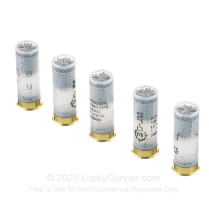 Large image of Bulk 12 Gauge Ammo For Sale - 2-3/4” 1-1/8oz. #7.5 Shot Ammunition in Stock by Fiocchi 3 Gun Match - 250 Rounds