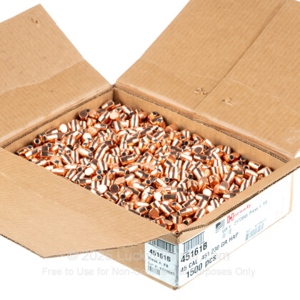 Large image of Bulk 45 ACP (.451") Bullets for Sale - 230 Grain HAP Bullets in Stock by Hornady - 1500