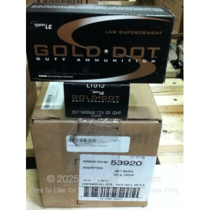 Image 1 of Speer .357 Magnum Ammo