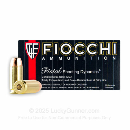 Large image of Bulk 40 S&W - 180 gr CMJTC - Fiocchi - 1000 Rounds For Sale Online