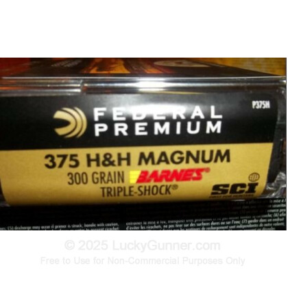 Image 2 of Federal .375 H&H Magnum Ammo
