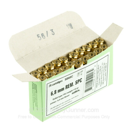 Image 2 of Sellier & Bellot 6.8 Remington SPC Ammo