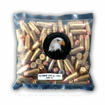 Image 5 of Military Ballistics Industries .40 S&W (Smith & Wesson) Ammo