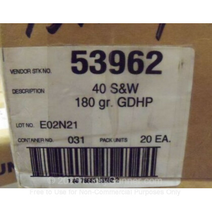 Image 3 of Speer .40 S&W (Smith & Wesson) Ammo