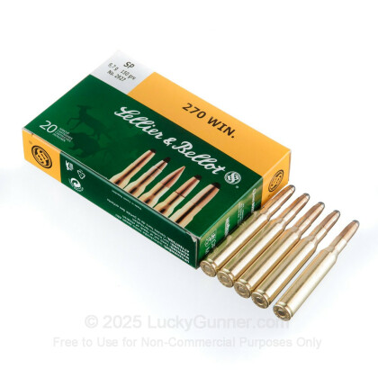 Image 3 of Sellier & Bellot .270 Winchester Ammo