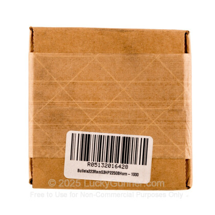 Large image of Bulk 223 Rem (.224) Ammo For Sale - 53 Grain HP Ammunition in Stock by Hornady - 1000