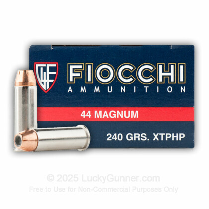 Large image of Cheap 44 Magnum Ammo For Sale - 240 gr XTP JHP Ammunition In Stock by Fiocchi - 50 Rounds