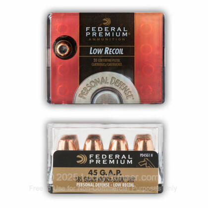 Large image of 45 GAP Ammo For Sale - 185 gr JHP - Federal Premium Ammo Online