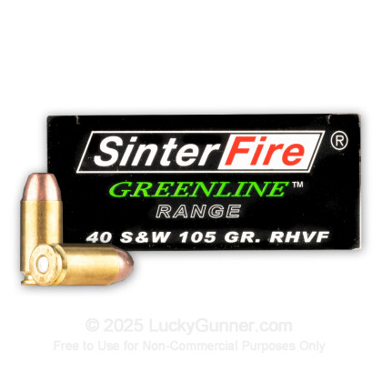 Image 1 of SinterFire .40 S&W (Smith & Wesson) Ammo