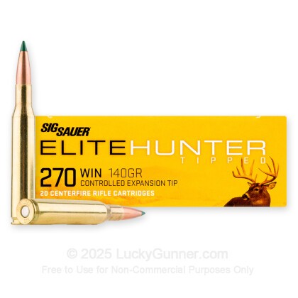 Large image of Sig Sauer 270 Ammo For Sale - 140 Grain Polymer Tip – 20