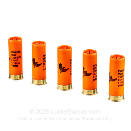 Large image of Bulk 12 Gauge Ammo For Sale - 2-3/4" 1-1/8 oz #7.5 Shot Ammunition in Stock by Fiocchi Texas Dove Load - 250 Rounds