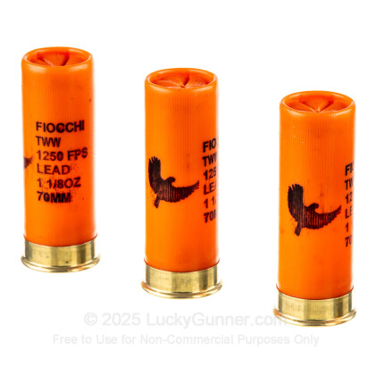 Large image of Bulk 12 Gauge Ammo For Sale - 2-3/4" 1-1/8 oz #7.5 Shot Ammunition in Stock by Fiocchi Texas Dove Load - 250 Rounds