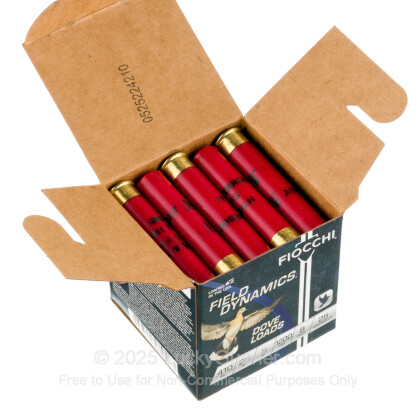 Large image of Bulk 410 Bore Ammo For Sale - 2-1/2" 1/2oz. #8 Shot Ammunition in Stock by Fiocchi  - 250 Rounds
