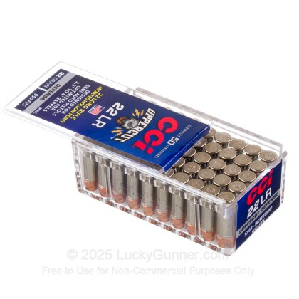 Image 3 of 22 LR Ammo from CCI Image 3 of CCI .22 Long Rifle (LR) Ammo