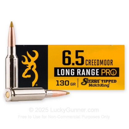 Image 1 of 6.5mm Creedmoor Ammo from Browning Image 1 of Browning 6.5mm Creedmoor Ammo