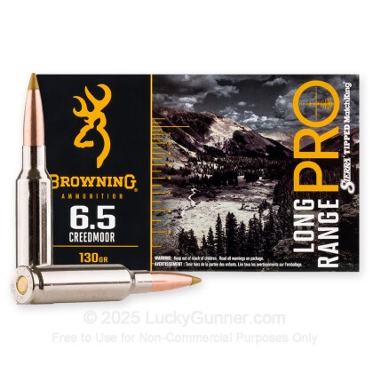 Image 2 of 6.5mm Creedmoor Ammo from Browning Image 2 of Browning 6.5mm Creedmoor Ammo