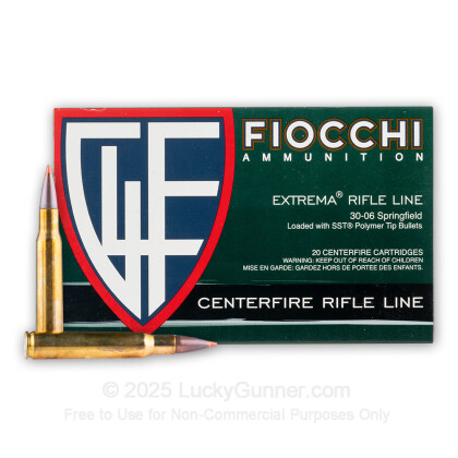 Large image of .30-06 Springfield Ammo - Fiocchi Extrema Hunting 150gr SST - 200 Rounds