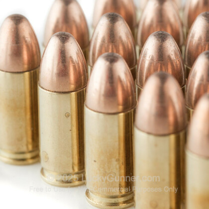 Large image of Premium 9mm Ammo For Sale - 115 Grain FMJ Ammunition in Stock by Black Hills - 20 Rounds