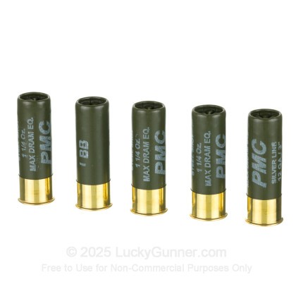 Large image of Cheap 12 Gauge Ammo For Sale - 3” 1-1/4oz. BB Steel Shot Ammunition in Stock by PMC One-Shot High Velocity - 25 Rounds