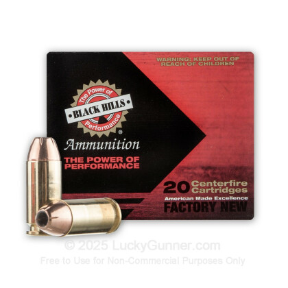Large image of Premium 40 S&W Ammo For Sale - 155 Grain JHP Ammunition in Stock by Black Hills - 20 Rounds