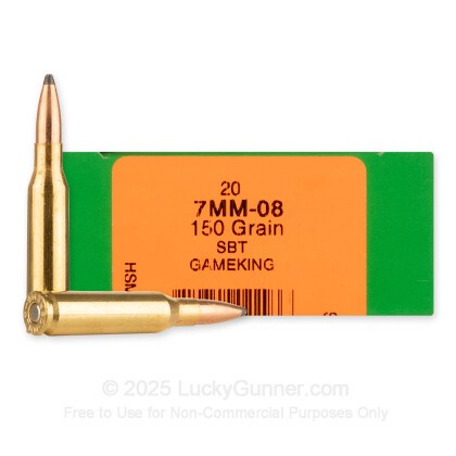Image 1 of HSM Ammunition 7mm-08 Remington Ammo