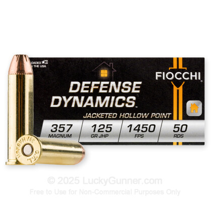 Large image of 357 Mag Ammo For Sale - 125 gr SJHP Fiocchi Ammunition In Stock