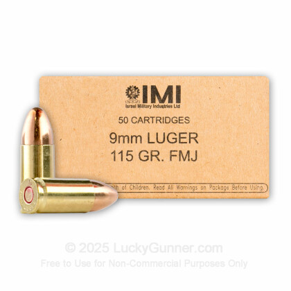 Image 1 of Israeli Military Industries 9mm Luger (9x19) Ammo