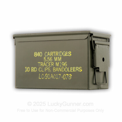 Large image of Surplus Ammo Can - M196 - Green - Like New - Lake City For Sale