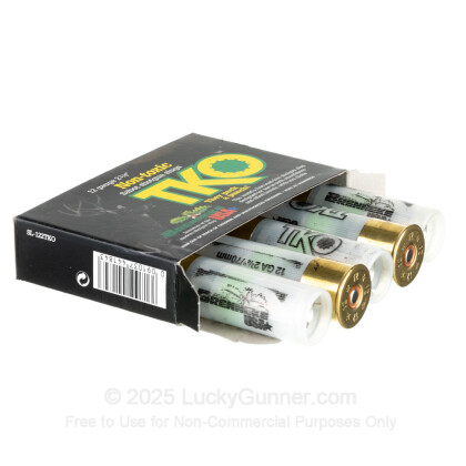 Large image of Premium 12 Gauge Ammo For Sale - 2-3/4” 2/3oz. Lead-Free Sabot Slug Ammunition in Stock by Brenneke TKO - 5 Rounds
