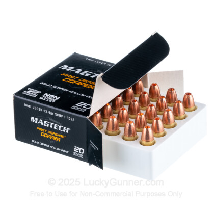Large image of 9mm Luger Ammo For Sale - 92.6 gr SCHP Magtech First Defense Ammunition In Stock
