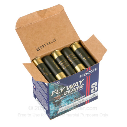 Large image of Premium 12 Gauge Ammo For Sale - 3” 1-1/8oz. #1 Steel Shot Ammunition in Stock by Fiocchi Flyway - 25 Rounds