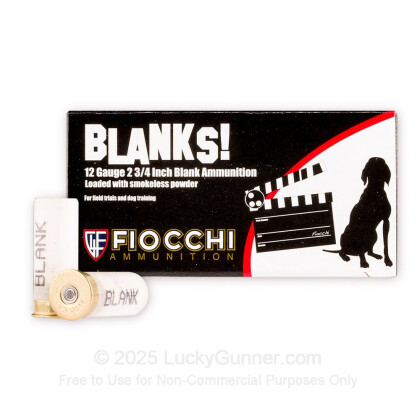 Large image of Cheap 12 Gauge Blanks For Sale - 2-3/4" Blank Rounds in Stock by Fiocchi - 25 Rounds