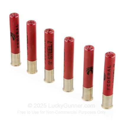 Large image of Premium 410 Gauge Ammo For Sale - 3" 3/8 oz. #7 Shot Ammunition in Stock by Federal Steel Game & Target - 25 Rounds