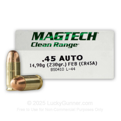 Large image of 45 ACP Ammo - 230 gr FEB - Magtech Ammunition - 50 Rounds