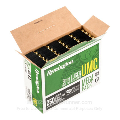 Image 3 of Remington 9mm Luger (9x19) Ammo