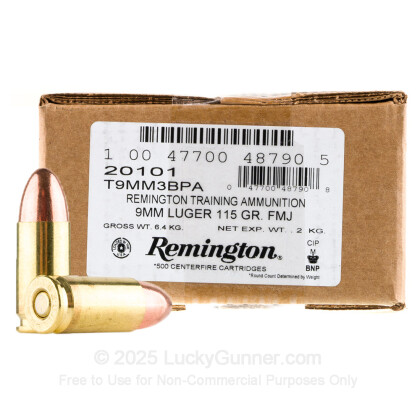 Image 1 of Remington 9mm Luger (9x19) Ammo