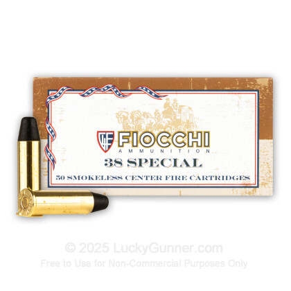 Large image of Bulk 38 Special Ammo For Sale - 158 Grain LFN Ammunition in Stock by Fiocchi - 500 Rounds