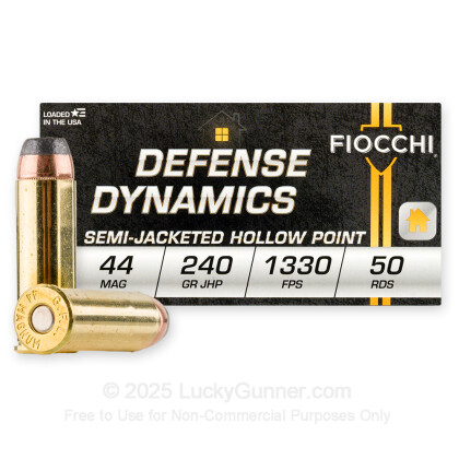 Large image of Bulk 44 Magnum Ammo For Sale - 240 gr SJHP Ammunition In Stock by Fiocchi - 500 Rounds