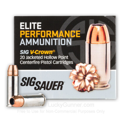 Large image of Premium 44 Special Ammo For Sale - 200 Grain JHP Ammunition in Stock by SIG Sauer V-Crown - 20 Rounds