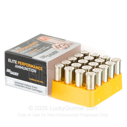 Large image of Premium 44 Special Ammo For Sale - 200 Grain JHP Ammunition in Stock by SIG Sauer V-Crown - 20 Rounds